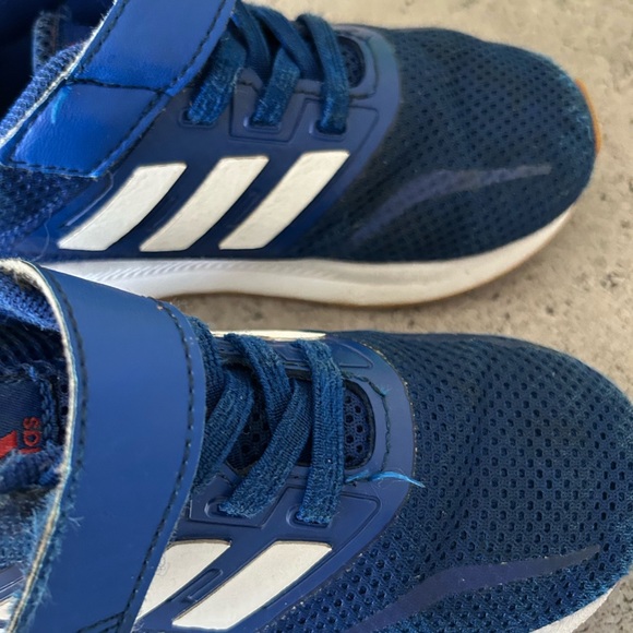 Adidas Kids Navy and White Sneakers. Size:10K - Picture 3 of 11